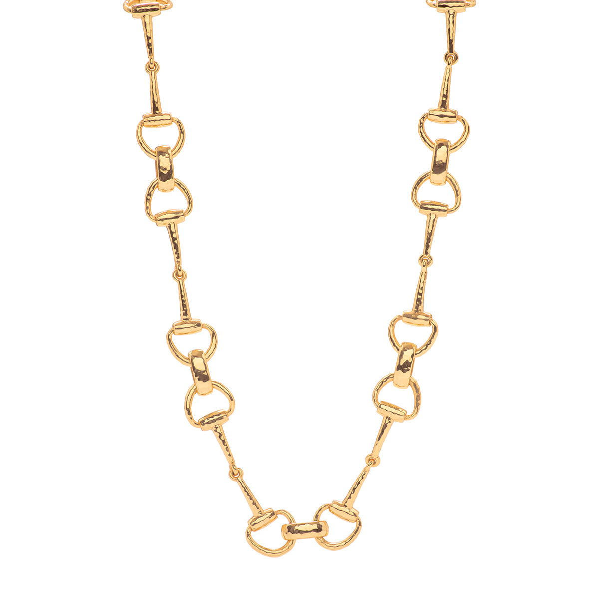 Equestrian Snaffle Bit Chain Necklace, 20 in - Gold – Capucine De Wulf
