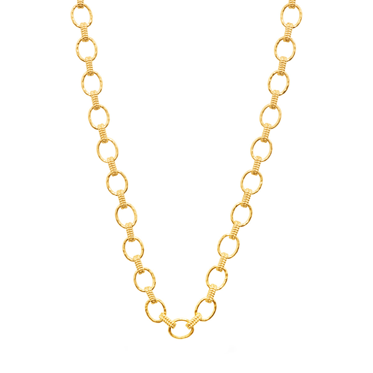 Cleopatra Small Link Necklace, 16 in +2 in - Gold – Capucine De Wulf