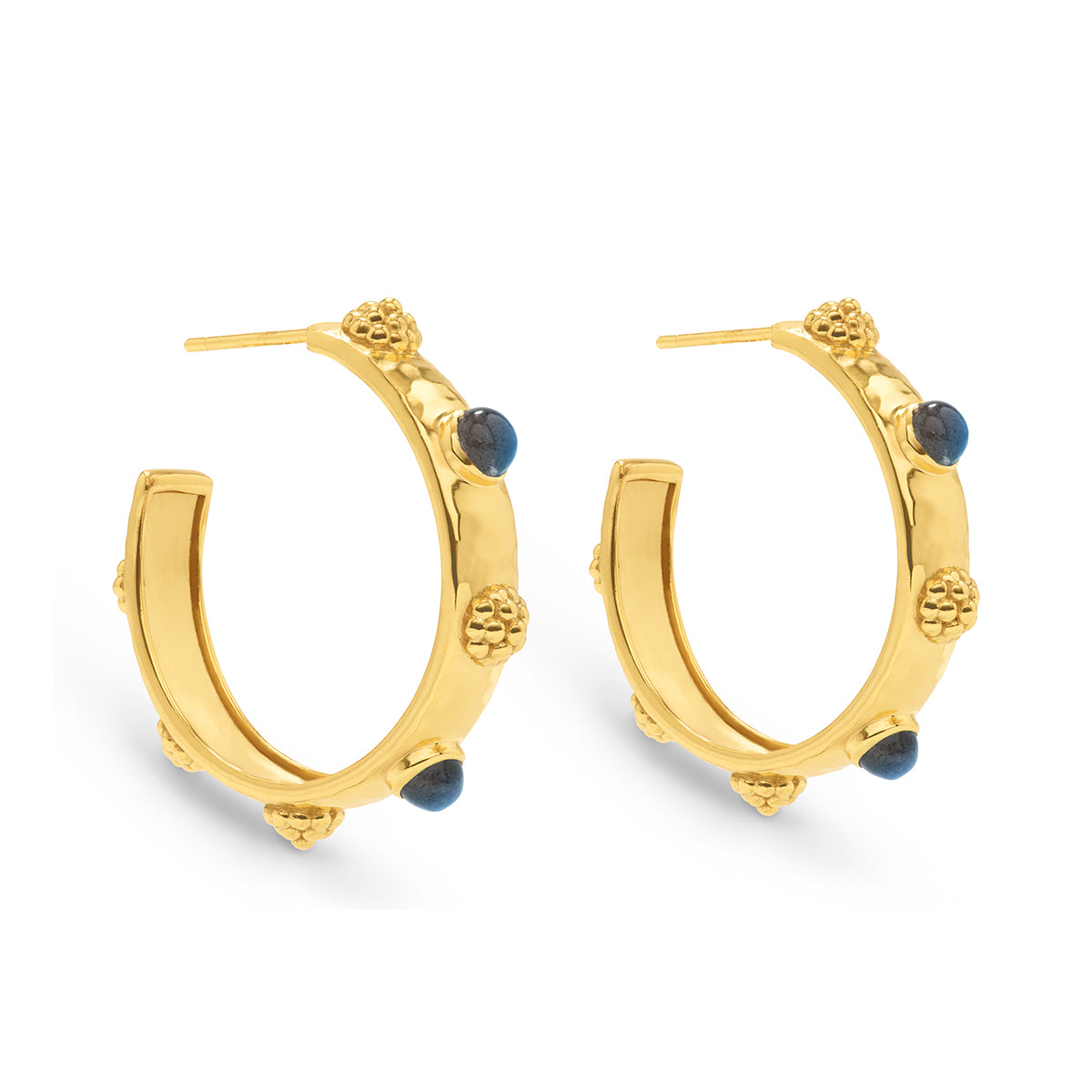 Lucky Brand Blue Stone Hoop Earring - Women's Ladies Accessories Jewelry  Earrings in Gold - Yahoo Shopping