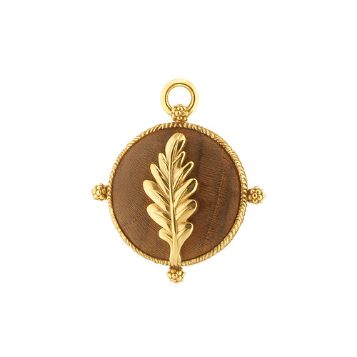 Gold Forest Walk oak pendant