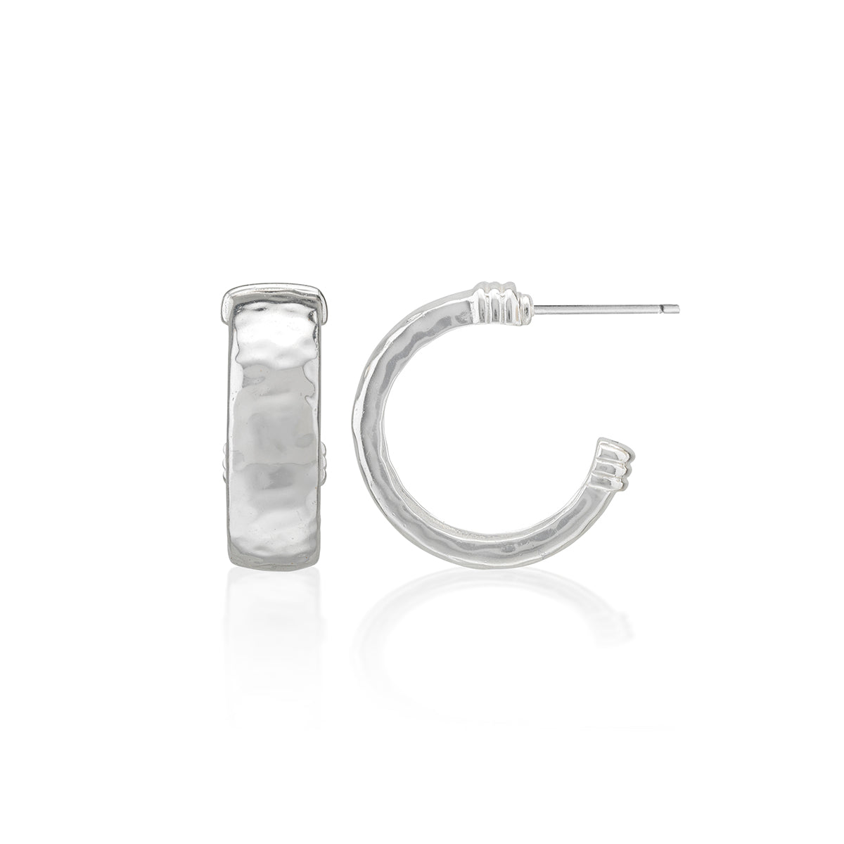 Cleopatra Classic Small Hoop Earrings - Silver Detail