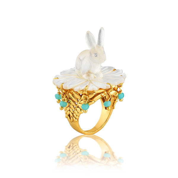 Villandry Bunny Ring, Size 7 - Multi – Capucine De Wulf