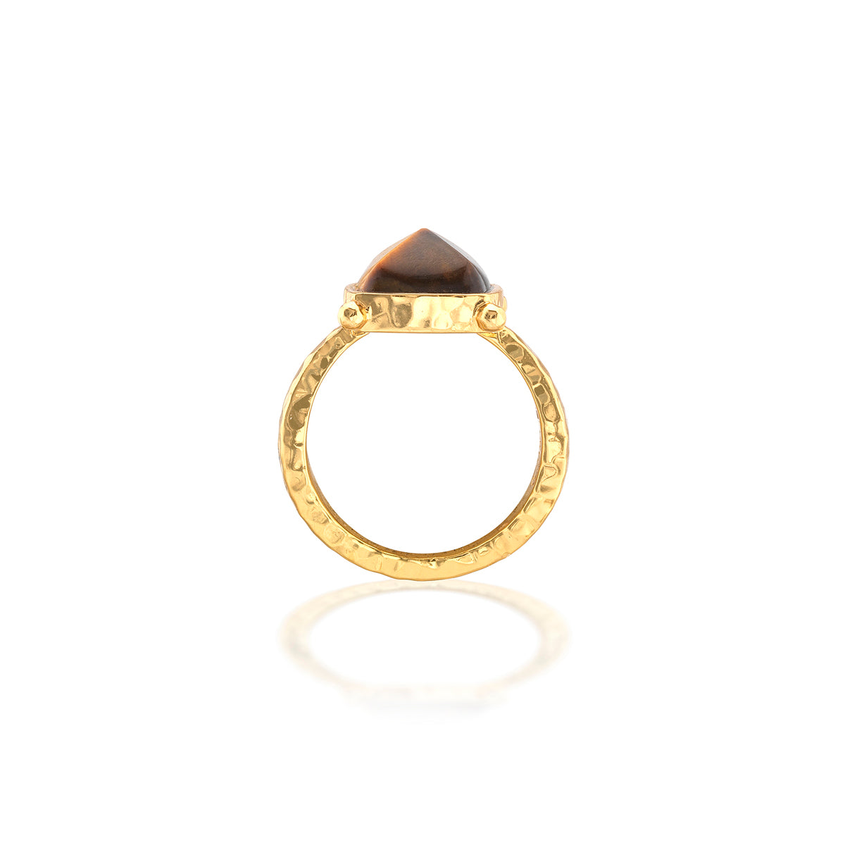 Mystic Eye Gem Ring - Tiger's Eye front detail 