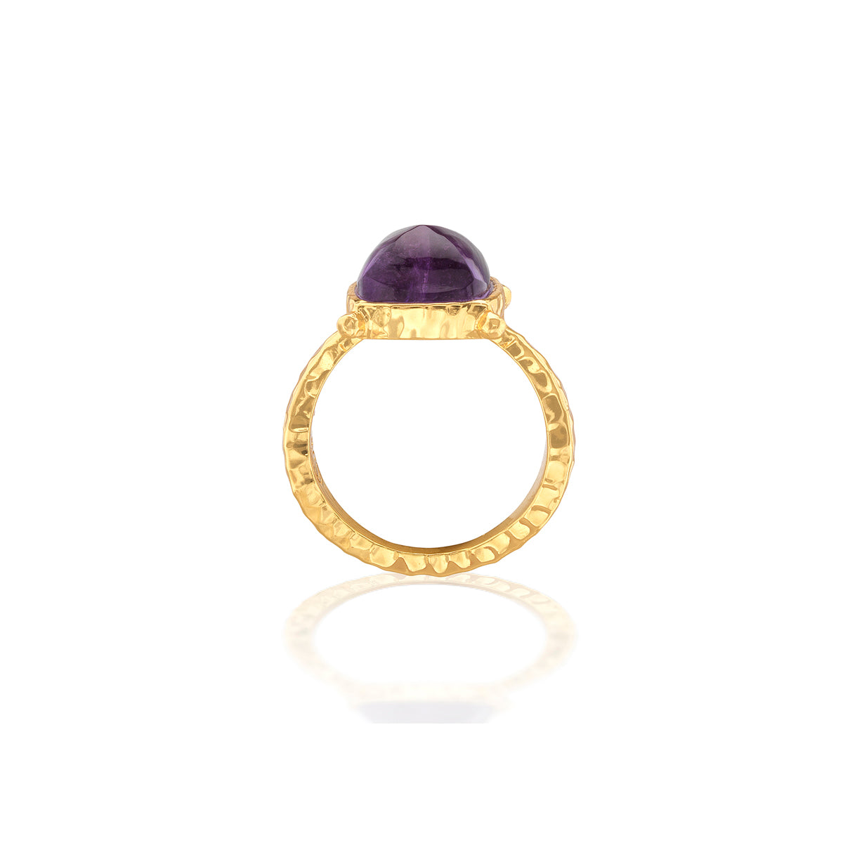 Mystic Eye Gem Ring - Amethyst front detail 