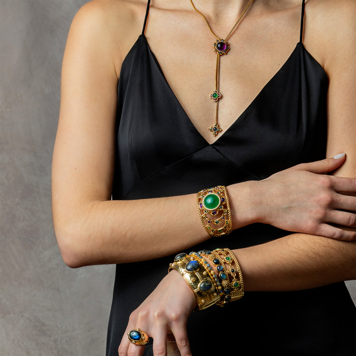 Contessa Bolero Necklace, 24" - Multi Style View