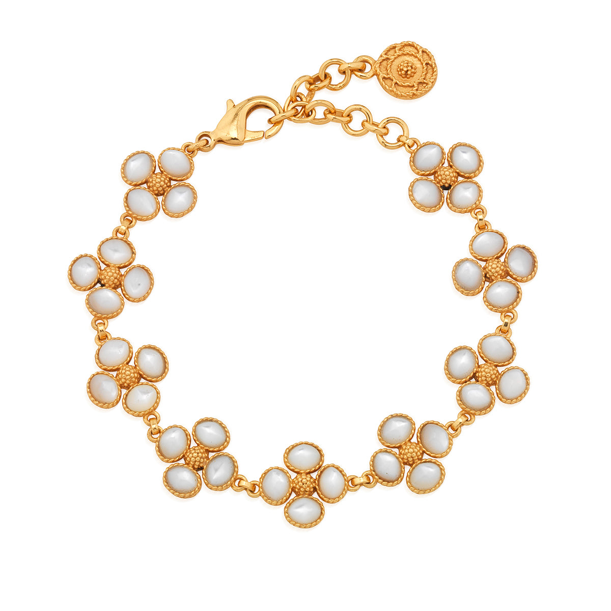 Berry Clover Linear Bracelet, 7