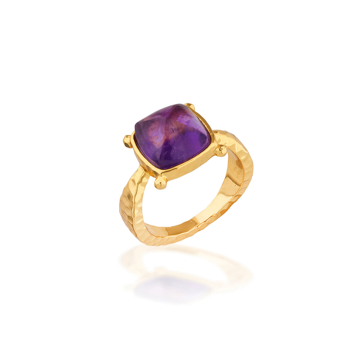 Mystic Eye Gem Ring - Amethyst
