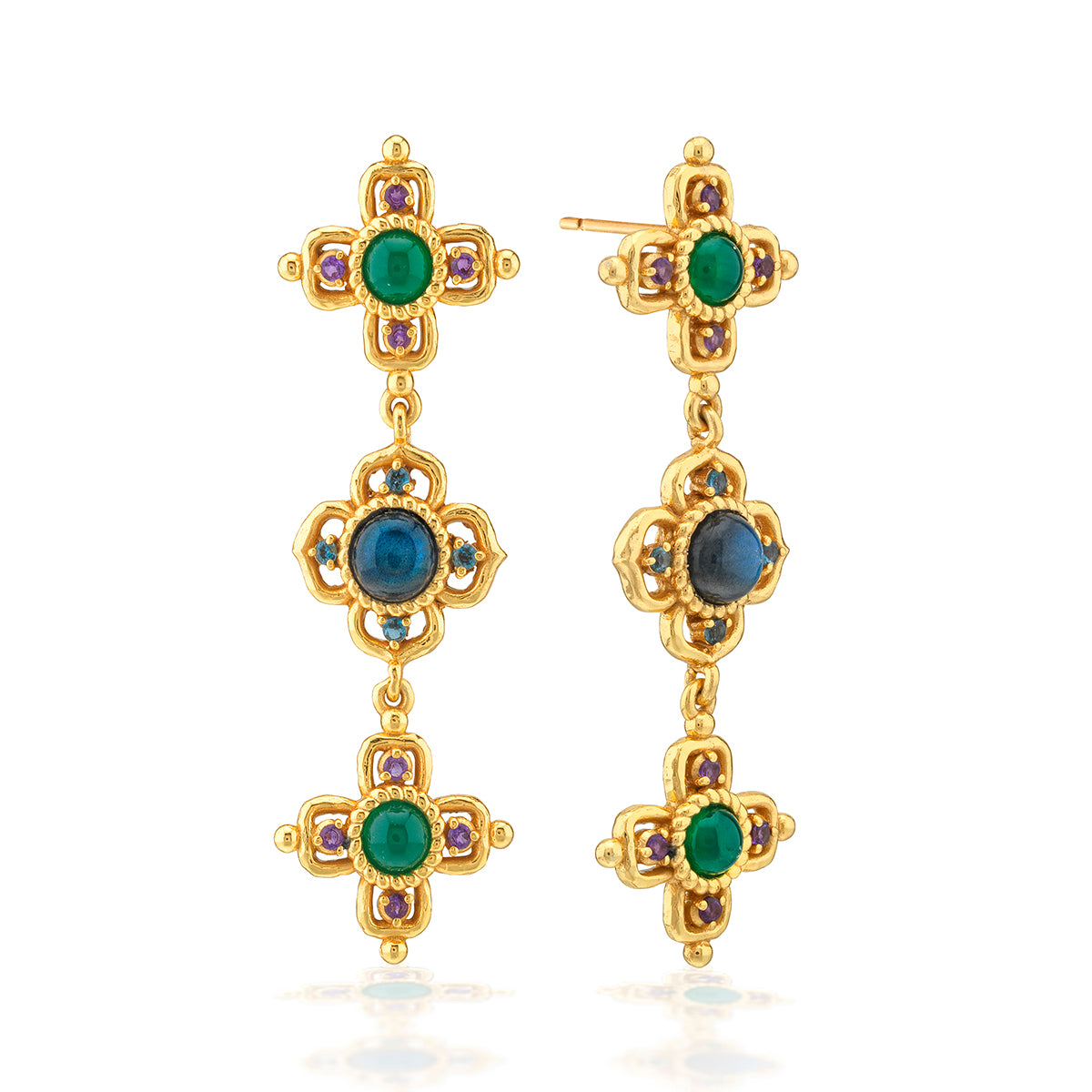 Contessa Linear Earrings - Multi