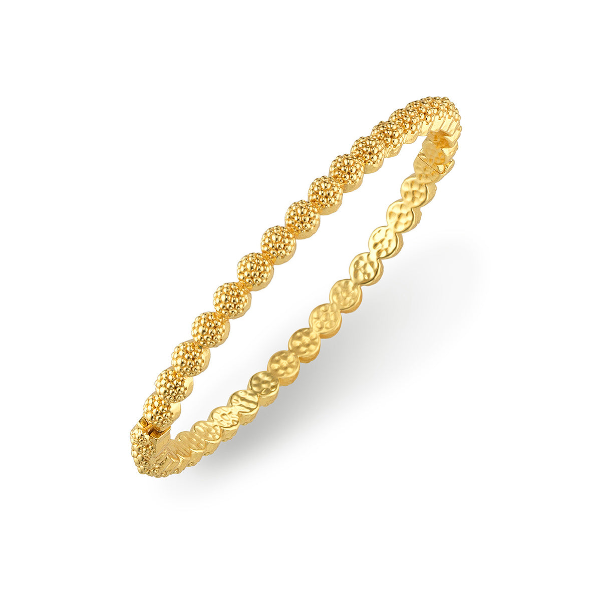 Berry Eternity Petite Hinged Bangle, S-M - Gold – Capucine De Wulf