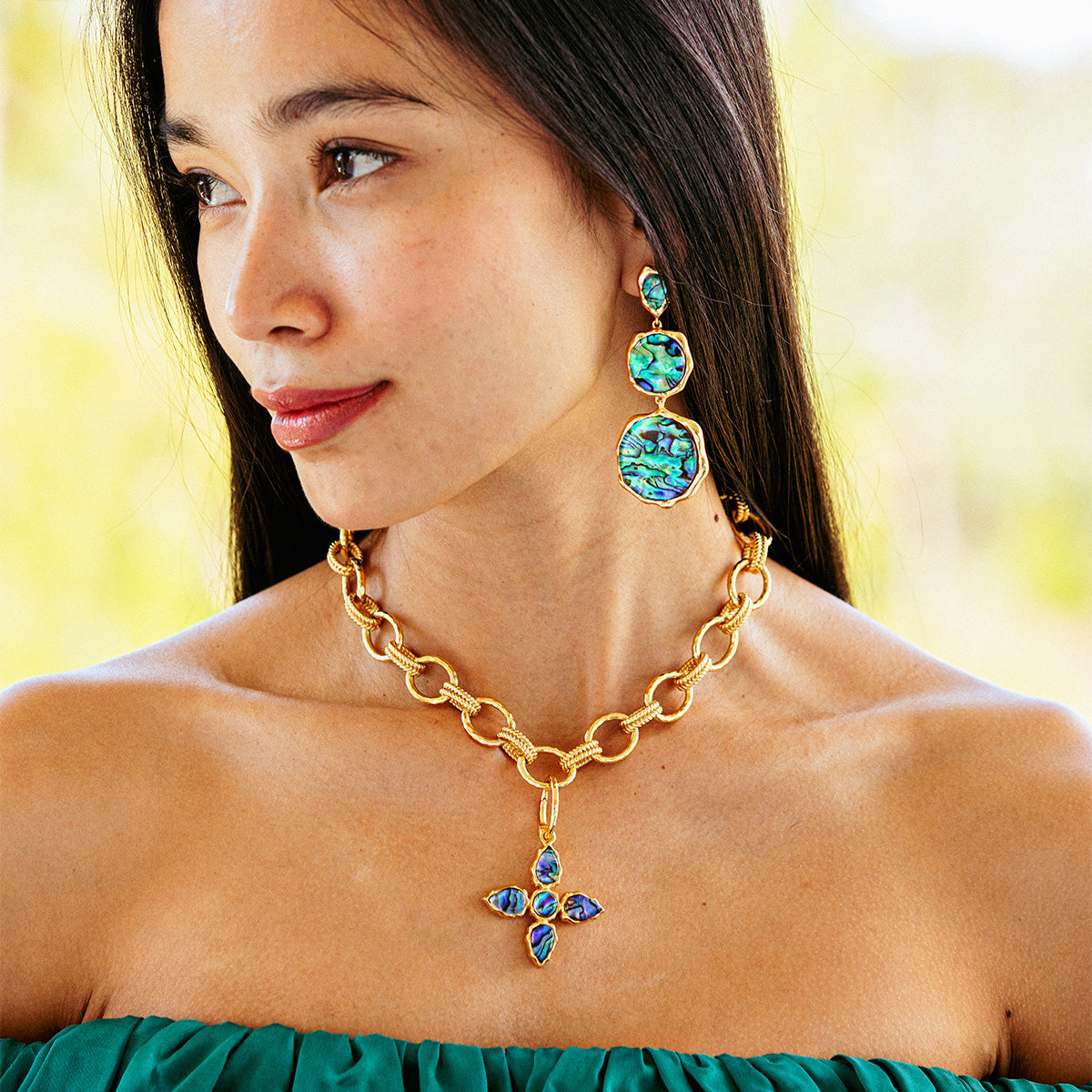 Aurora Link Bracelet, 7 in +2 in- Abalone – Capucine De Wulf