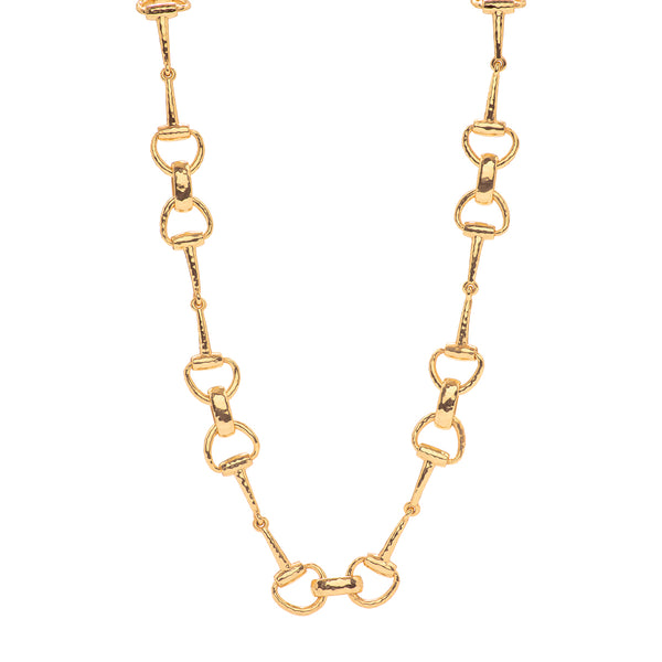 Equestrian Snaffle Bit Chain Necklace, 20 in - Gold – Capucine De Wulf