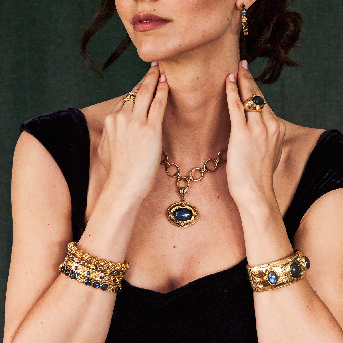 Cleopatra Small Link Bracelet, 7+1.5 in - Gold – Capucine De Wulf