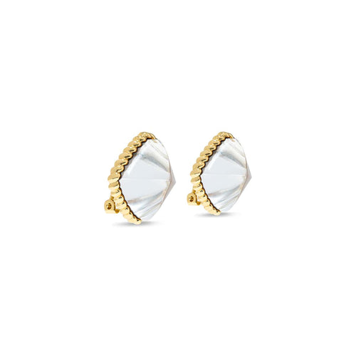 From our Blandine Collection, these clip earrings frame your face with glinting gold. As you catch your reflection while wearing these statement earrings, be reminded to drink in the fresh air and stay grounded.