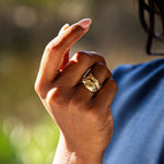 Poisson Wrap Ring, Size 6 - Gold