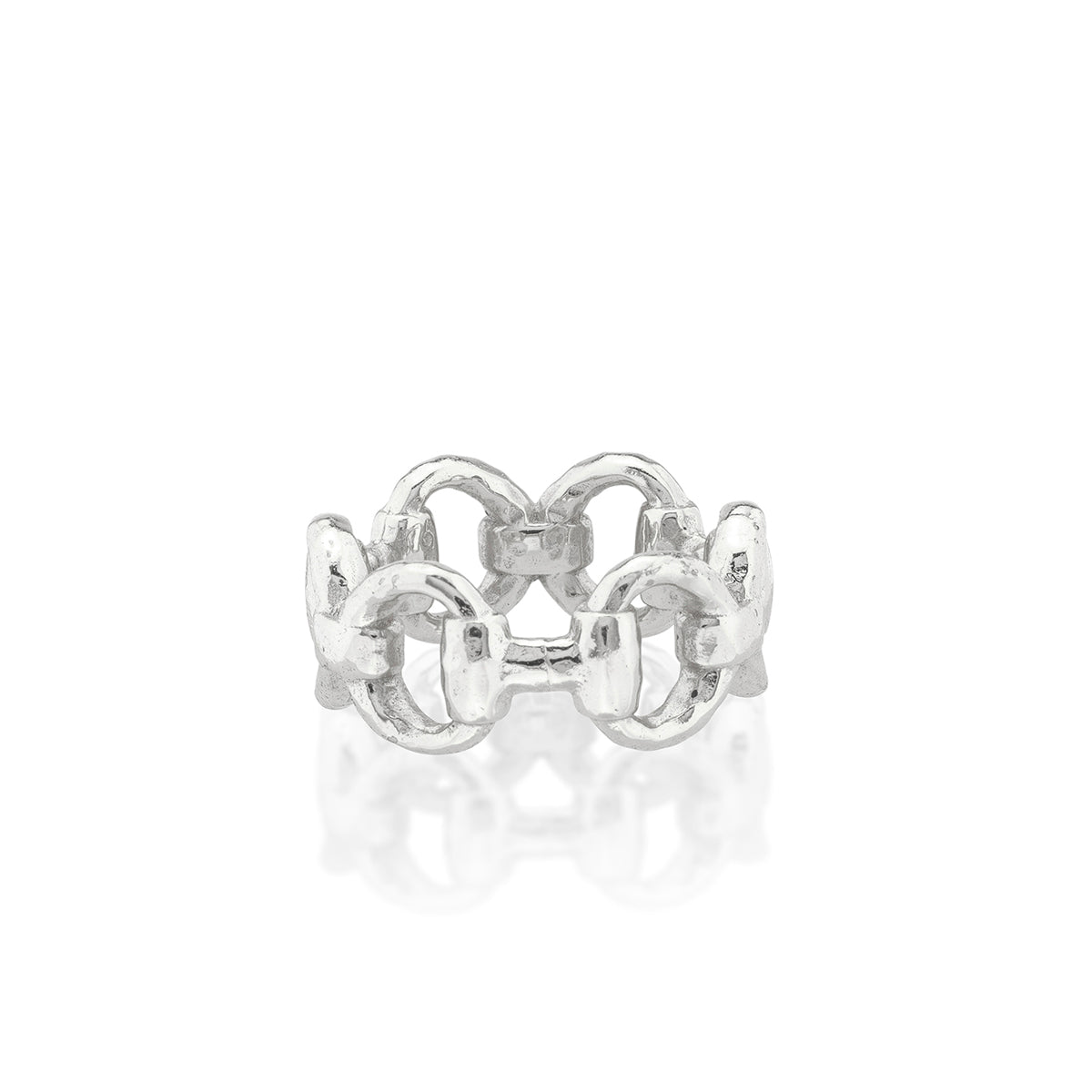 Equestrian Snaffle Bit Ring - Silver