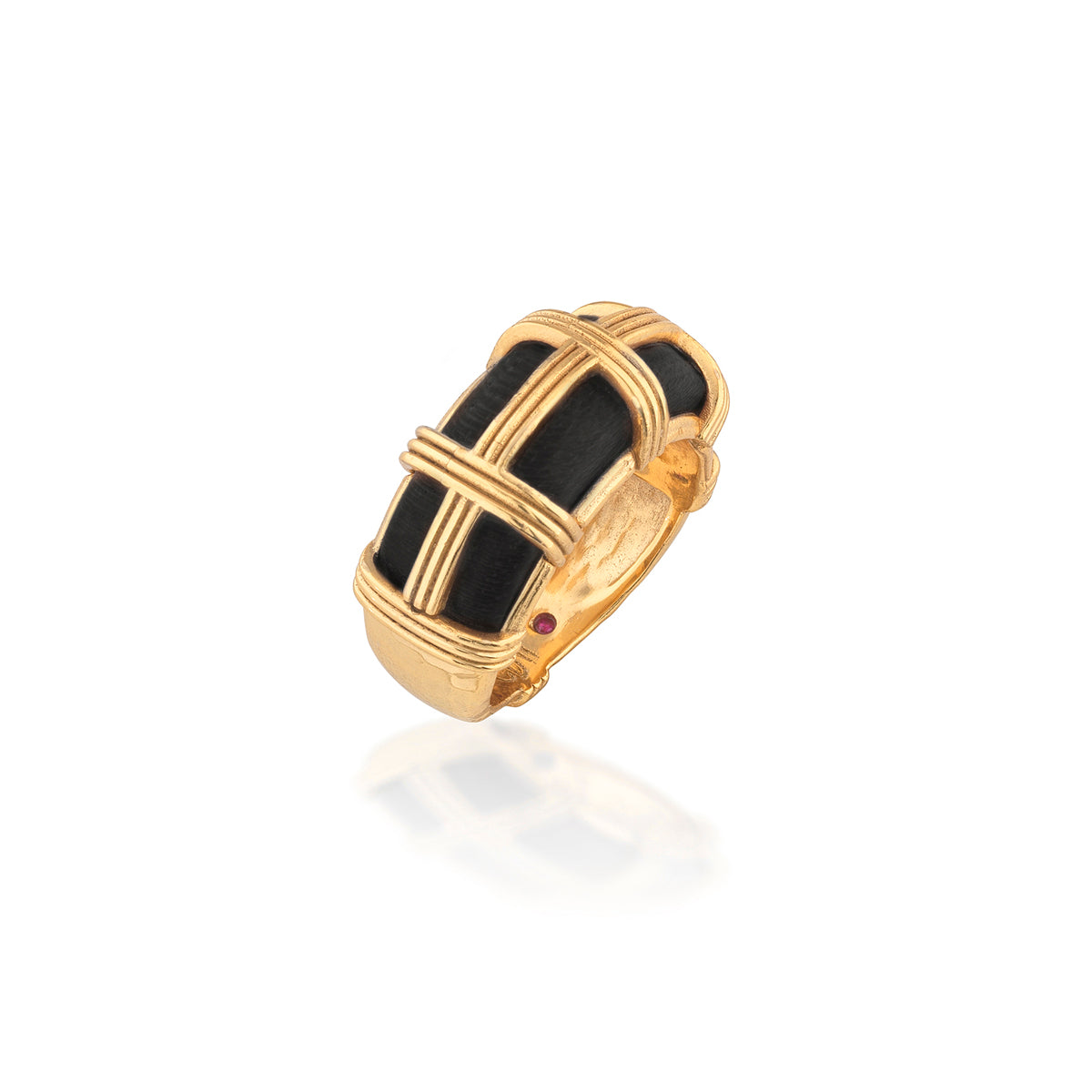 Gaia Ring - Ebony Detail 