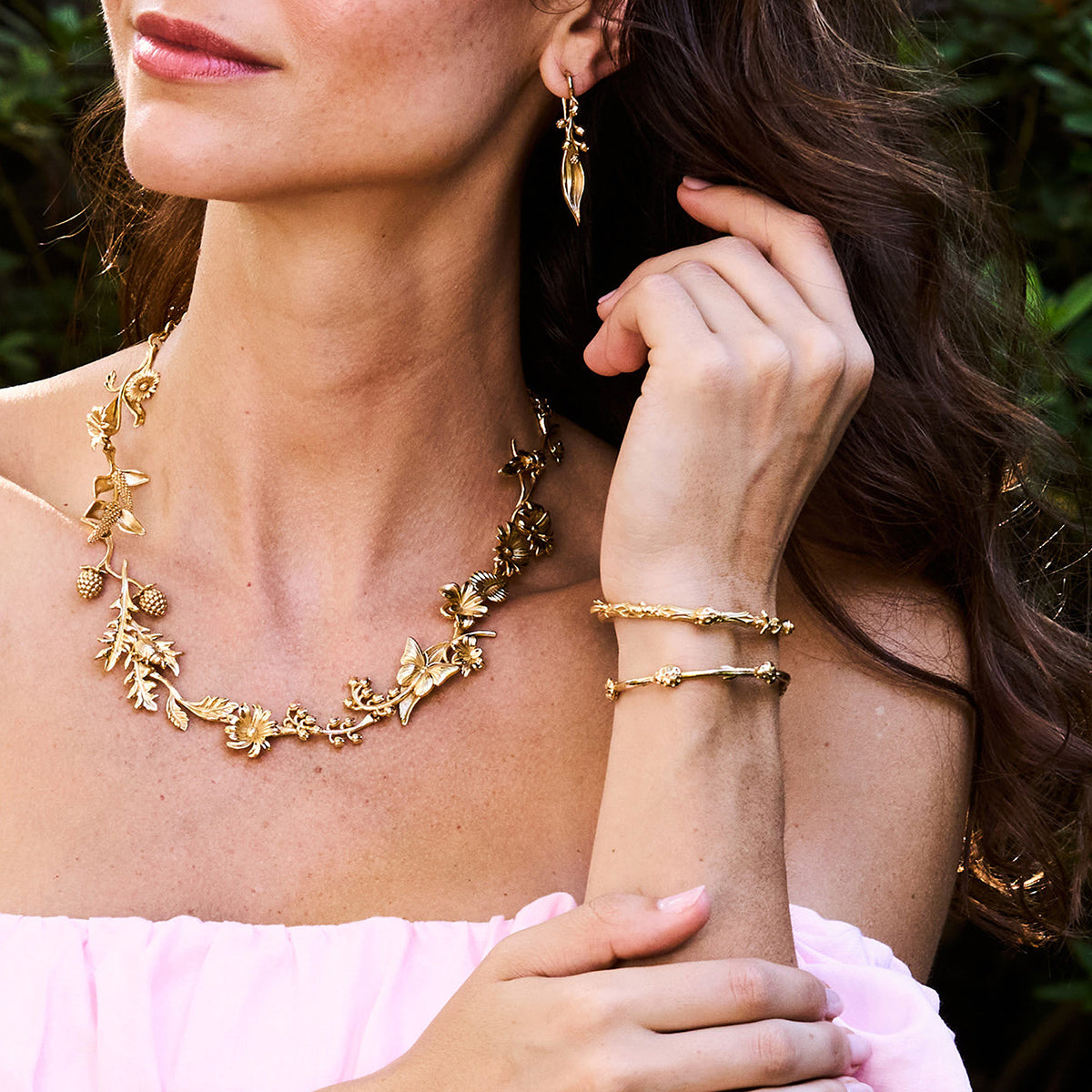 Meadow Companions Petite Cuff - Gold – Capucine De Wulf