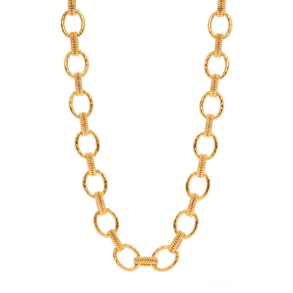 Cleopatra Regal Link Necklace, 16 in +2 in - Gold – Capucine De Wulf