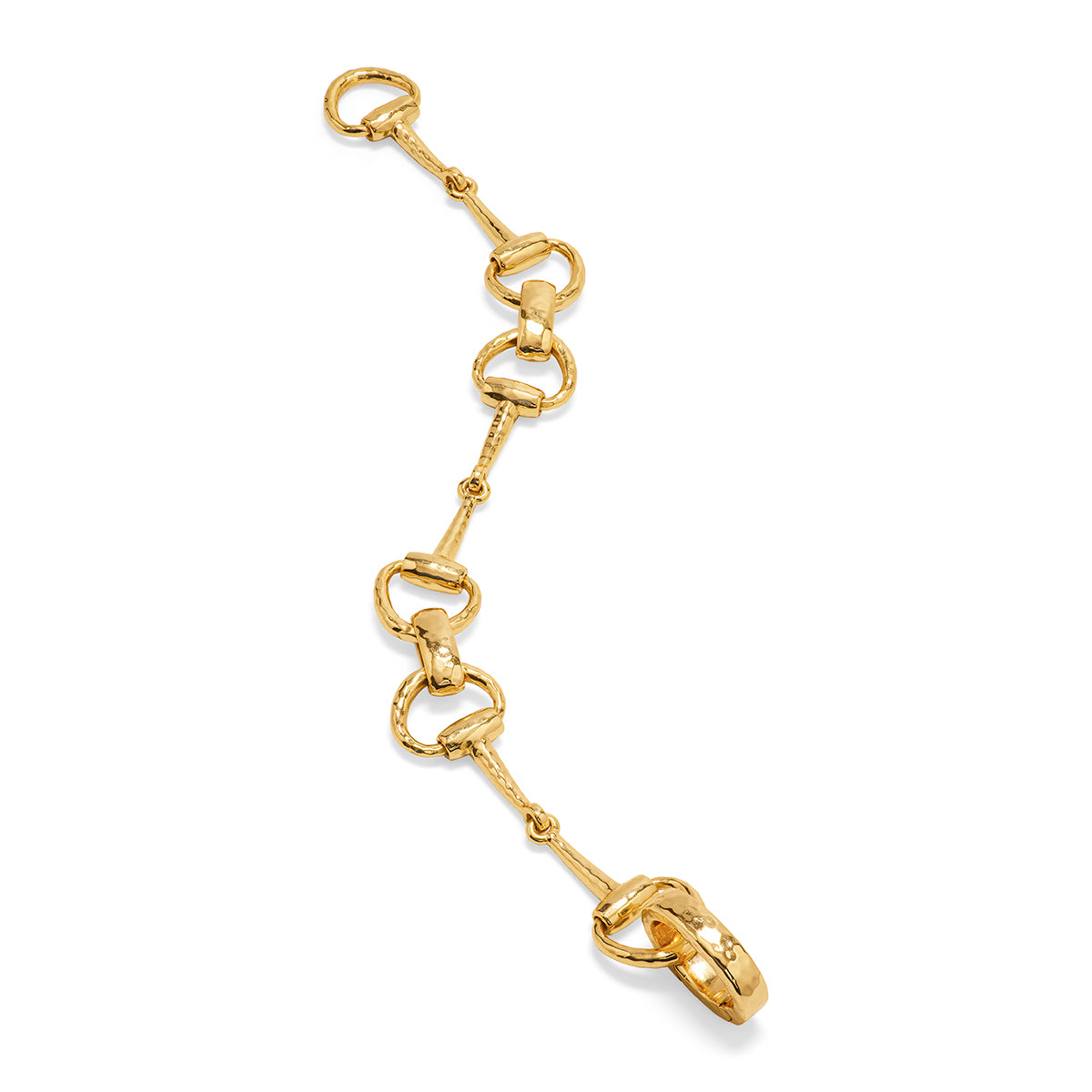 Equestrian Snaffle Bit Bracelet, 8 in - Gold – Capucine De Wulf