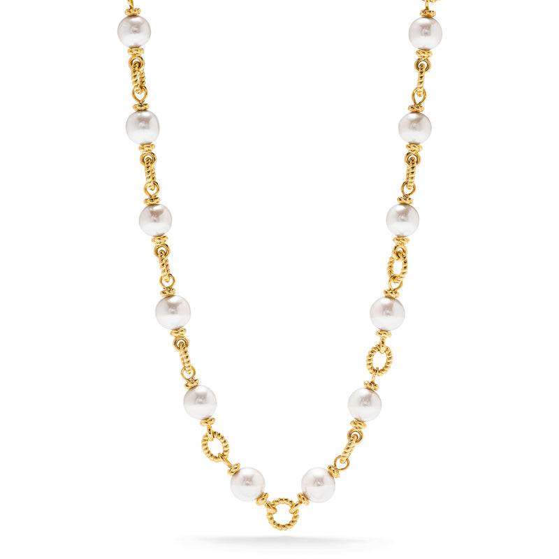 Organic Pearl + Pavé Layering Necklace – Ring Concierge