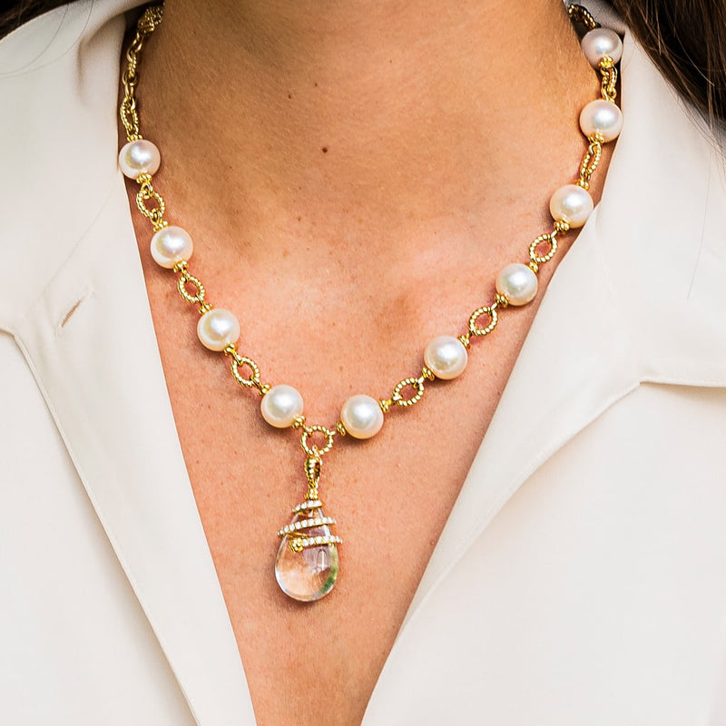 Matriarch Pearl Chain Necklace - 9mm, Pearl Chain - valleyresorts