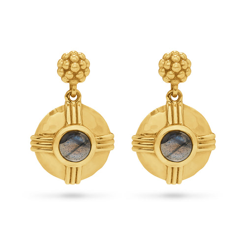 Renowned for her intelligence, influence and beauty, these namesake earrings carry her powerful allure. Small yet mighty, these little drops are the perfect wink of power.