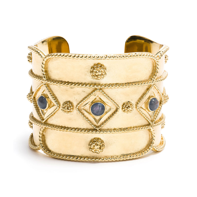 This crown-like cuff carries a regal essence and looks just as gorgeous with a pair of jeans as it does with a ball gown. A piece like this is a statement, a signature, a reminder that no matter the circumstances, the location, or the moment, you are a queen at heart – regal in your choices, your actions, always dignified and gracious.